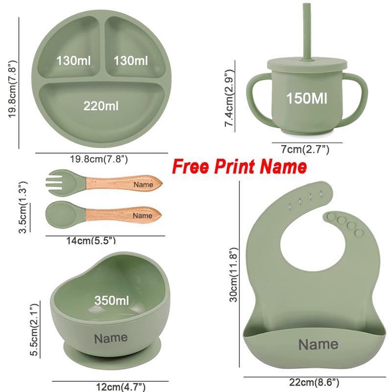 6 szt. silikonowych zastaw sto – Baby Food Menu recenzja i cena